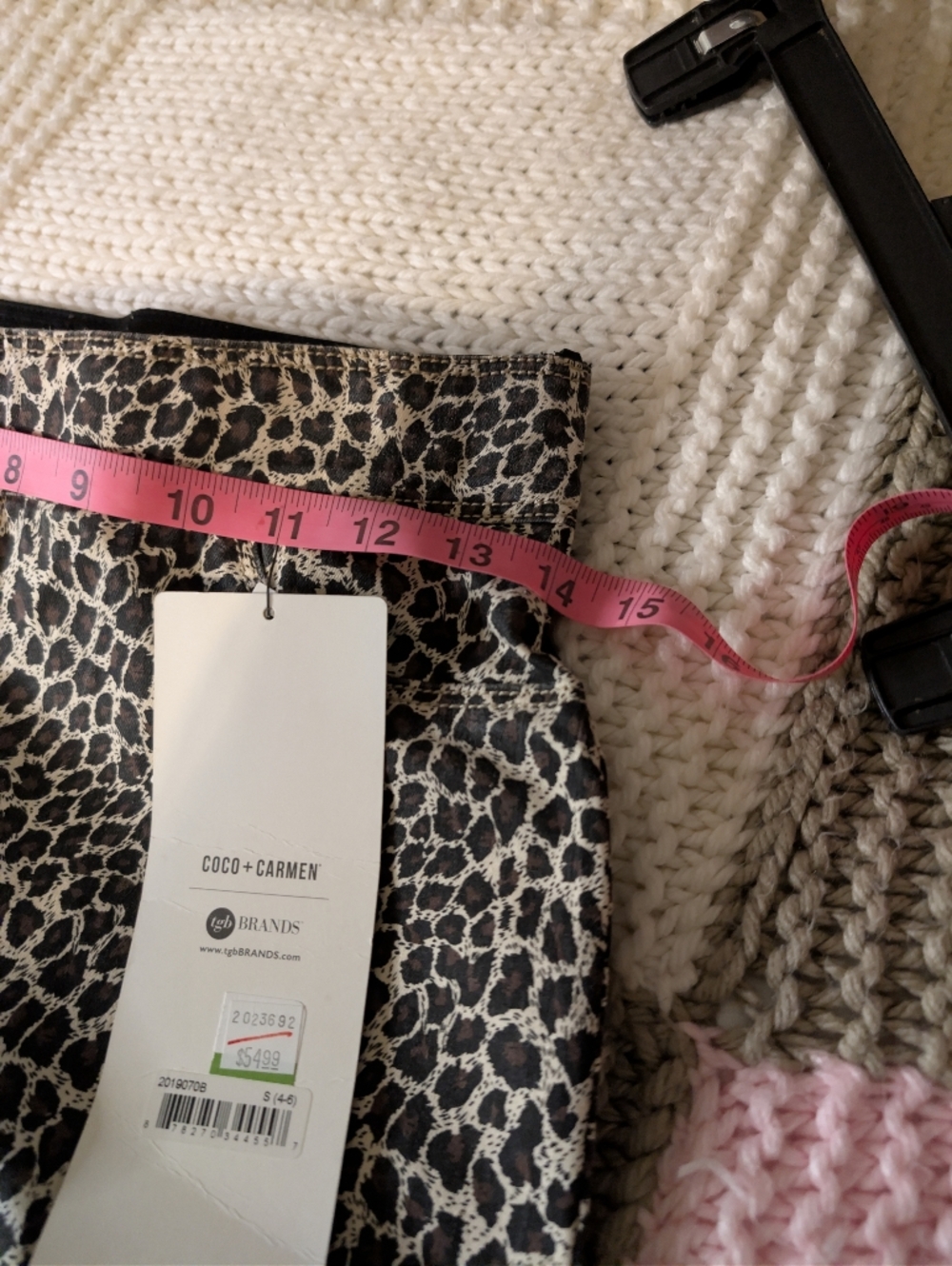 Coco + Carmen Cheetah Amazing Stretch Fit Sculpt Lift Jean Dress Pants NWT's. - Picture 12 of 16